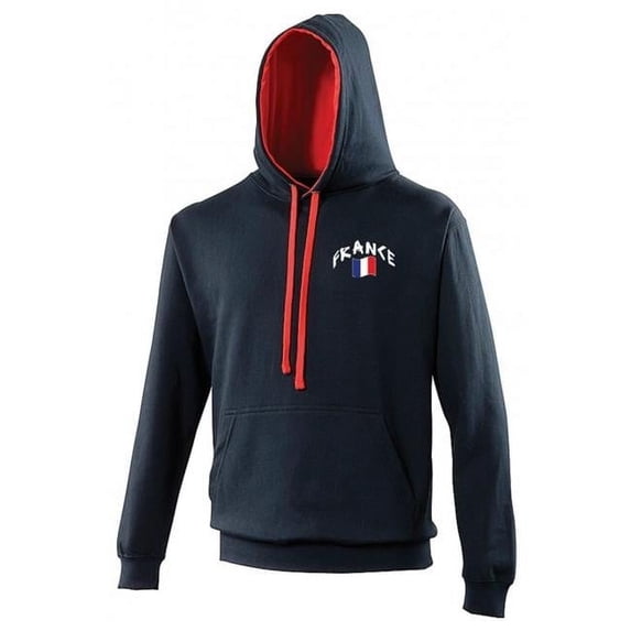 Supportershop SUP645 Hoodie Rugby Sweatshirt - France, Large
