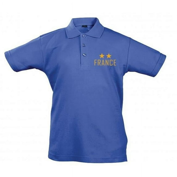 Supportershop SUP913 France Royal Junior Centenary T-Shirt, Blue - 6 Years