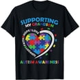 thumbnail image 1 of Supporting My Grandson Mama Autistic Kids Autism Awareness T-Shirt, 1 of 4