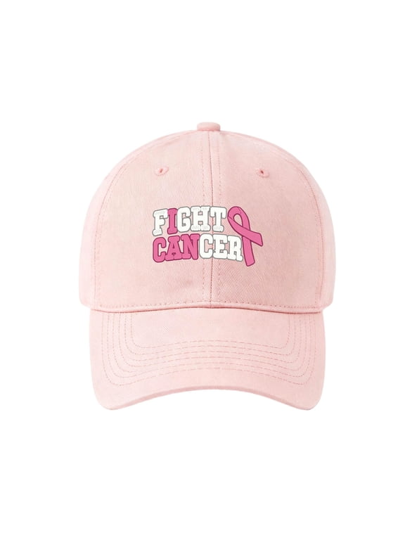 Supportive Baseball Cap For Breast Cancer Awareness Lightweight Sun Hat With Everyday Comfort And Subtle Ribbon