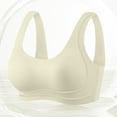 thumbnail image 1 of Supportive Bralettes for Women Large Bust Seamless Bras for Women Soft Wireless Support Bra Comfortable No Underwire Full Cover Pull on Push up Underwear Bralette Green XL, 1 of 7