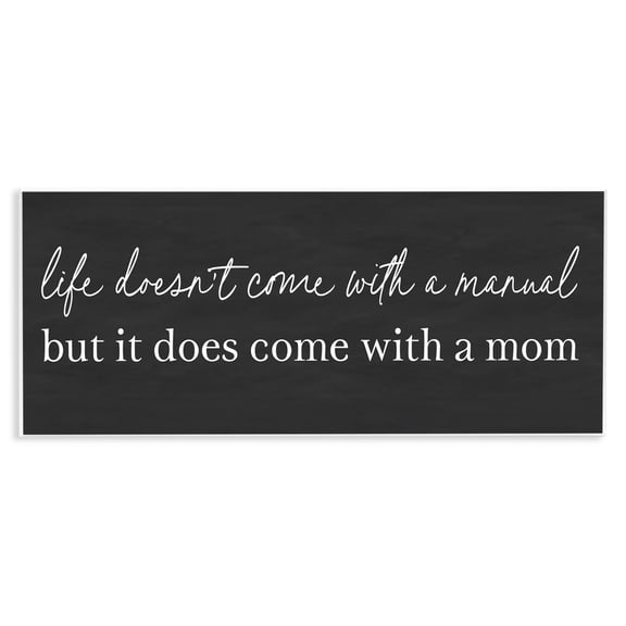 Stupell Industries Supportive Mom Parenting Sentiment Wall Plaque Art, design by Lettered and Lined, 7 x 17