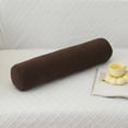 thumbnail image 1 of Supportive Round Body Pillow for Adults, 23.6 Inches, Velvet with Pearl Cotton Fill, Ergonomic Design for Side Sleepers, Removable Washable for Easy Care, 1 of 6