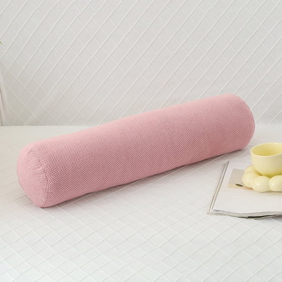 Supportive Round Body Pillow for Adults, 23.6 Inches, Velvet with Pearl Cotton Fill, Ergonomic Design for Side Sleepers, Removable Washable for Easy Care