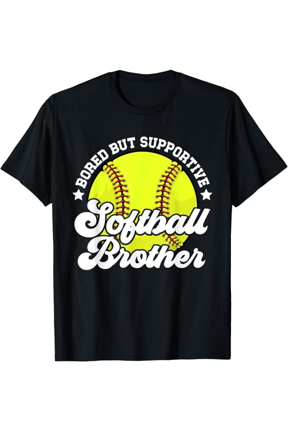 Supportive Softball Brother Softball Player'S Brother T-Shirt
