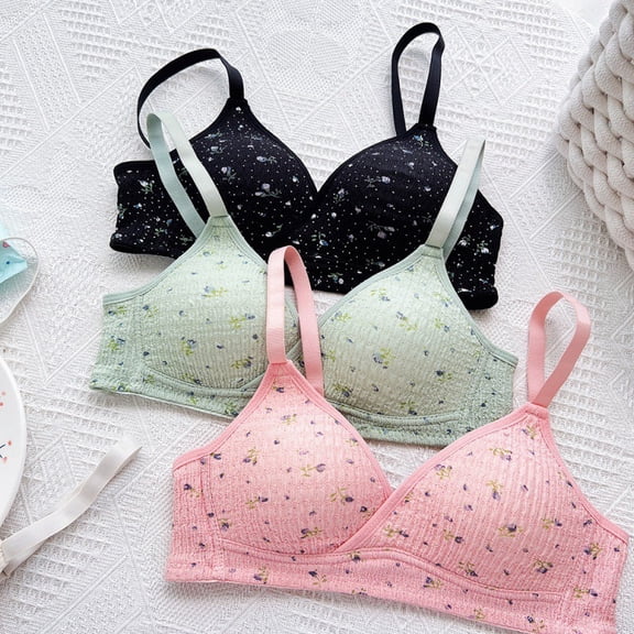 Supportive Starter Bra for Developing Girls: A-Cup Lightly Padded Design, No Uncomfortable Wires, Seamless Fabric to Reduce Lines, Adjustable Band and Straps