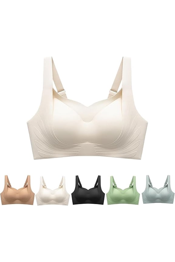 Supportive Wireless Lift Bra for All-Day Comfort, Wireless Shaperbra, Breathable Comfort Bra for Women(A,Medium)