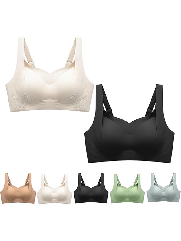 Supportive Wireless Lift Bra for All-Day Comfort, Wireless Shaperbra, Breathable Comfort Bra for Women(A+b,X-Large)