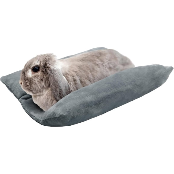 Supports Joint Health Cotton Filled Cuddle Bed Rabbit, Bed, Grey