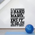 thumbnail image 1 of Its Supposed To Be Hard If It Wasnt Hard Everyone Would Do It Exercise Quote Motivation Fitness Inspiration Vinyl Wall Art Sticker Decal Home Gym Workout Area Fitness Decoration Size(30x22 inch), 1 of 4