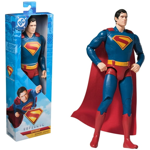 DC Comics SUPERMAN, 12-inch Superhero Action Figure, for Ages 4 and up (Styles May Vary)