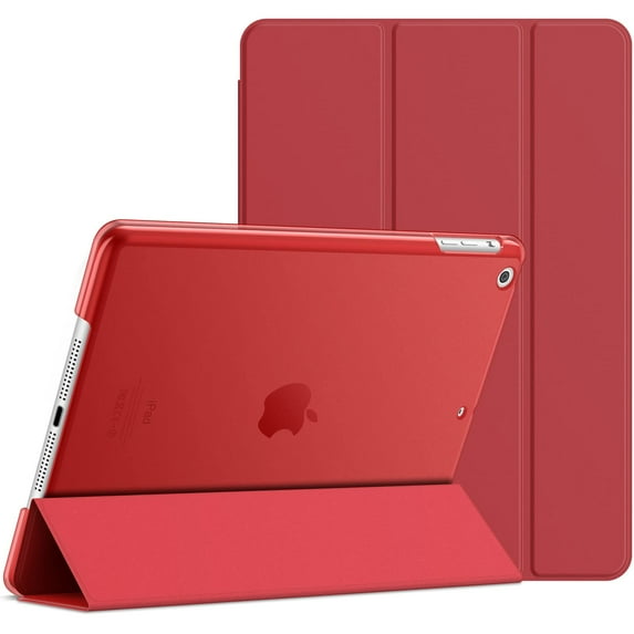 JETech Case for iPad Air 1st Edition (NOT for iPad Air 2/3/4/5), 9.7 Inch, Smart Cover with Auto Wake/Sleep (Red)
