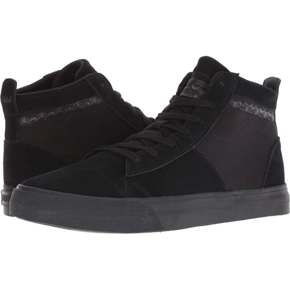 Supra 105903-001 Men's Stacks Mid Hi Top Sneaker Shoes Black