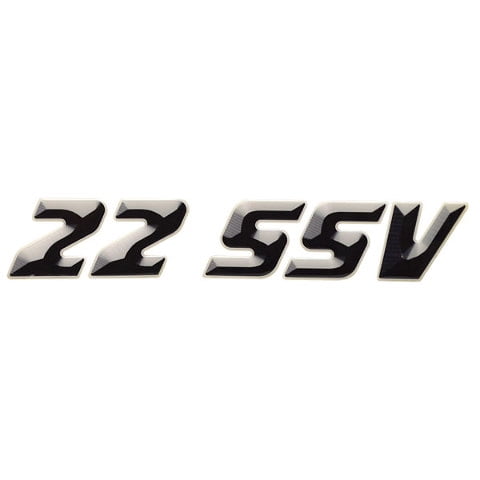 Supra Boat Raised Decal 109228 | 22 SSV Gray 12 x 2 1/8 Inch