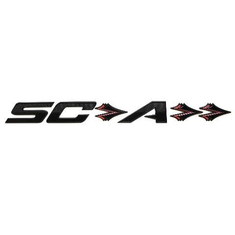 Supra Boat Raised Emblem Decal 115133 | SCA 24 1/2 x 2 1/4 Inch Black