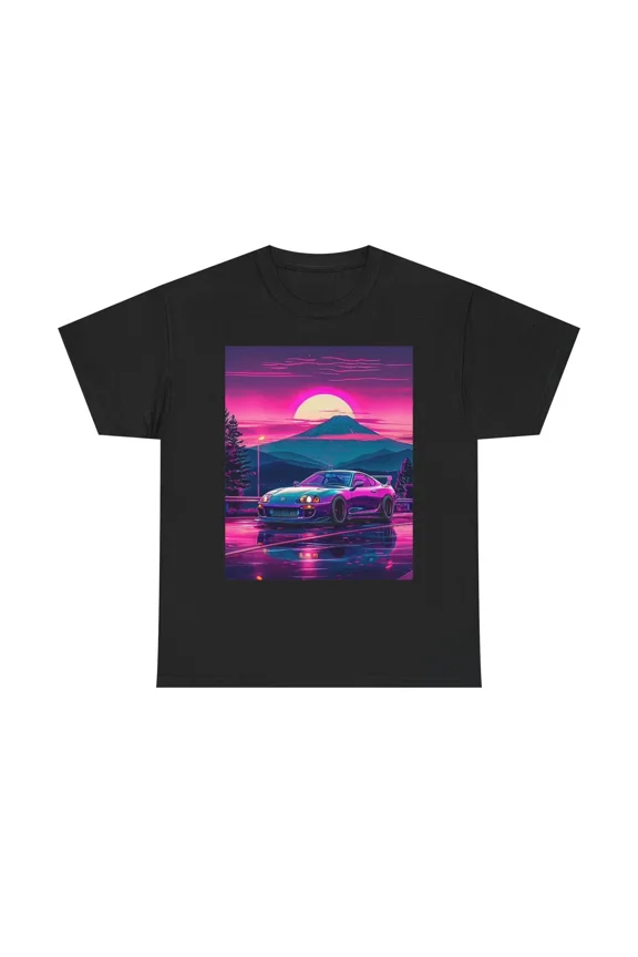 Supra JDM Retro Tokyo Mountains Street Racing Art Graphic Unisex T-Shirt, up to size 5XL