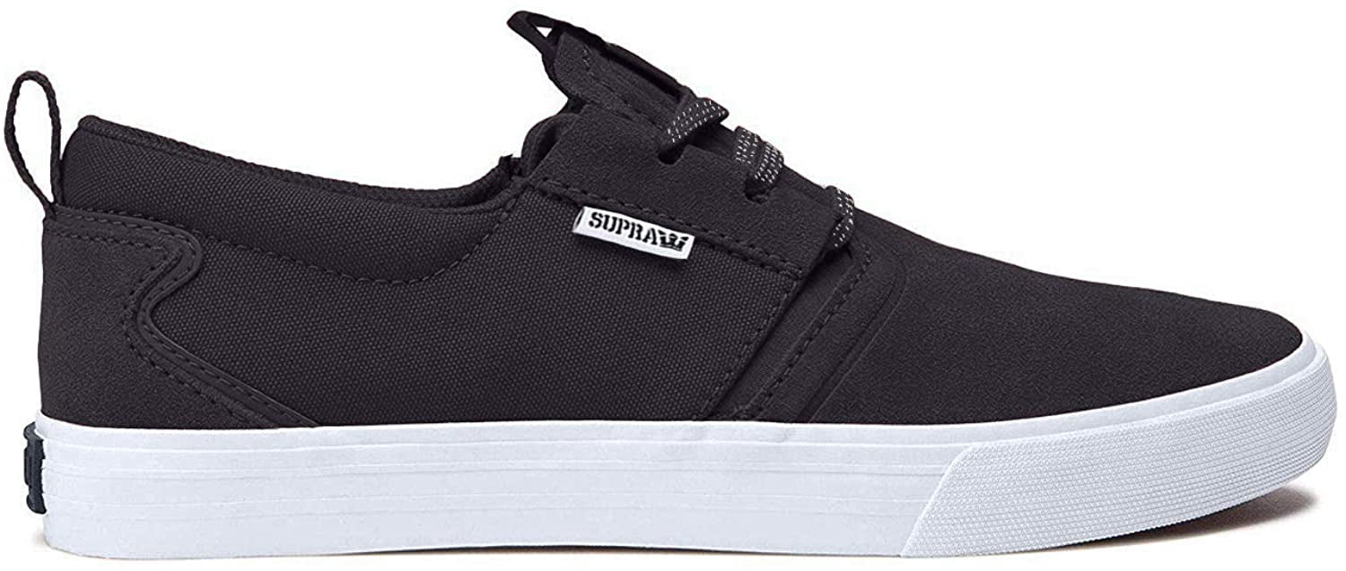 Supra Men's Flow Slip-On Low Top Skate Shoes 108325-033 Black