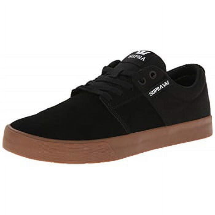 Supra Stacks Vulc II Skate Shoe Black - Gum 10 Regular US