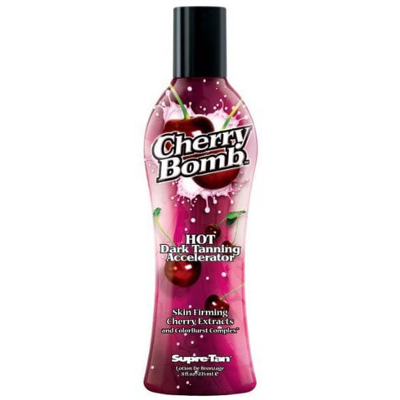 Supre Cherry Bomb Red Hot Dark Accelerator Tanning Lotion 8 oz.