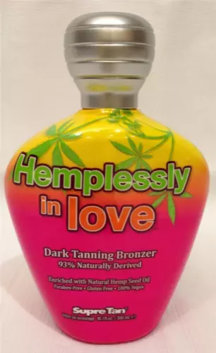 Supre Tan Hemplessly In Love Bronzer Hemp Seed Oil Indoor Tanning Bed Lotion