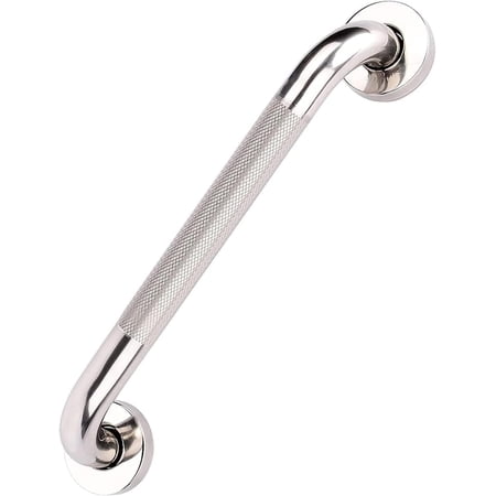 SupreGear 14 in Stainless Steel Grab Bar, Wall-Mounted Anti-Slip Safety Handle for Bathtubs & Showers