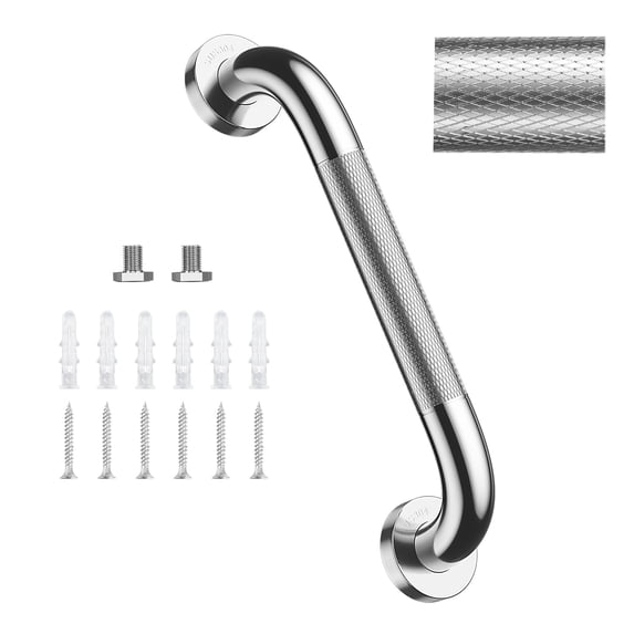 Supregear 20 Inch Wall Mounted Grab Bar, 304 Stainless Steel Safety Handle for Shower & Tub