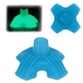 thumbnail image 1 of SupreGear 3/4" Glow Self-Standing Cane Tip, Heavy Duty Rubber Quad Base for Most Canes, Blue, 1 of 9