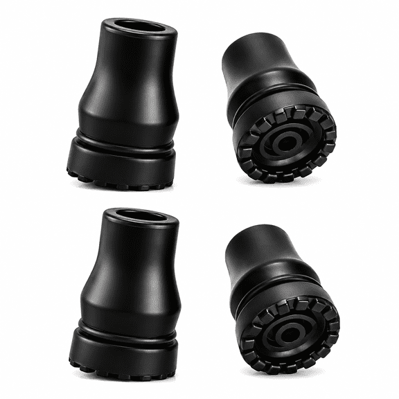 SupreGear Non-Slip Rubber Cane Tips 3/4 Inch for Walking Canes & Mobility Aids, 4/6/8 Pack