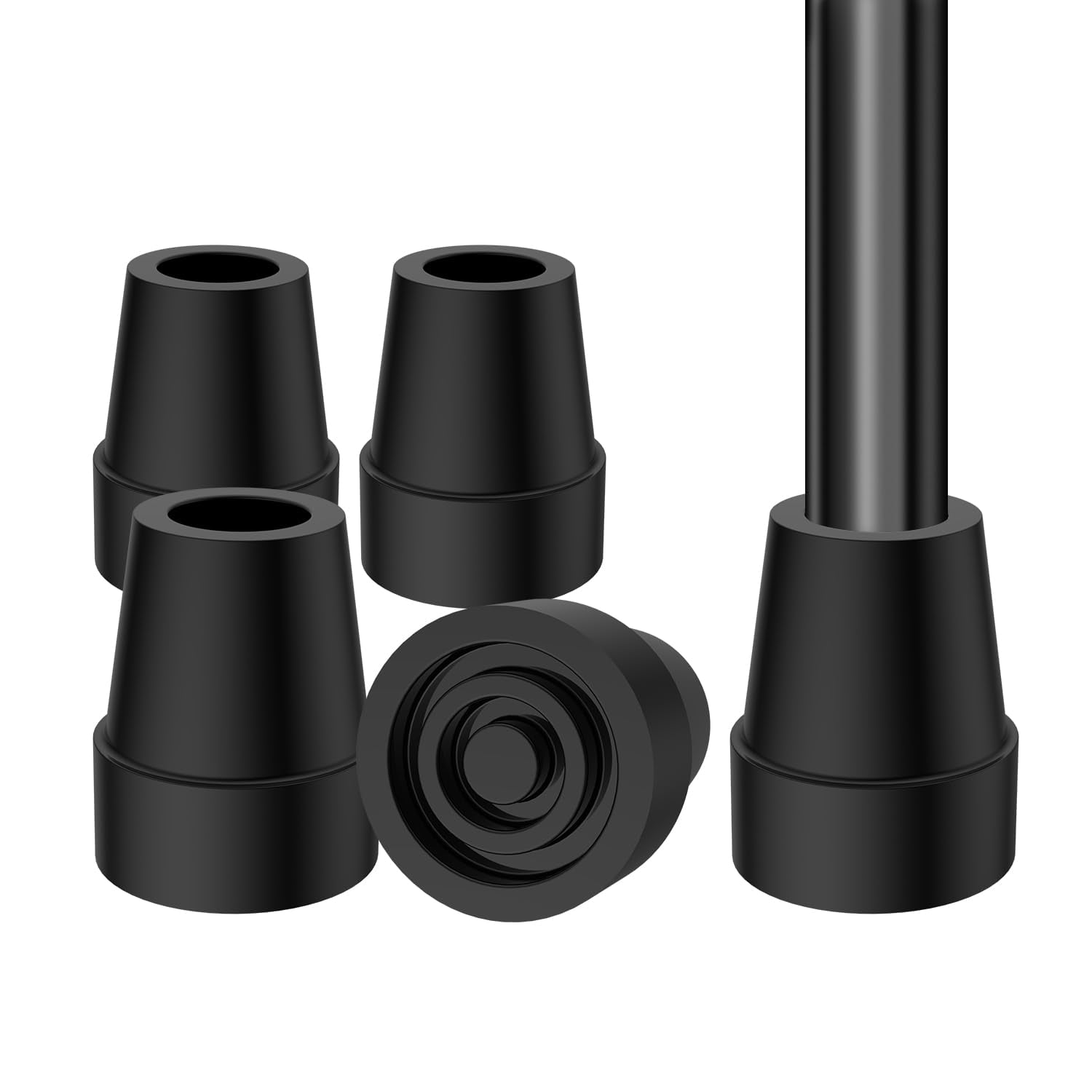 Supregear 3/4 Inch Non-Slip Rubber Cane Tips for Walking Cane, Crutch ...