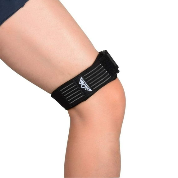 SupreGear Adjustable IT Band Strap for Knee, Thigh, and Hip Support, Black