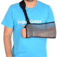 thumbnail image 1 of SupreGear Shoulder Support, Mesh Arm Sling, Adjustable Lightweight, Breathable, Right/Left, Dark Gray, 1 of 8