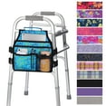 thumbnail image 1 of SupreGear Side Mount Walker Bag, Waterproof Folding Walker Organizer Pouch with Cup Holder, Double-Sided Storage, Blue, 1 of 8