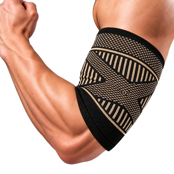 SupreGear Upper Arm Compression Sleeve for Bicep Support and Sports Fitness, Lightweight, 1-Pack, S