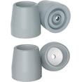 thumbnail image 1 of SupreGear 1" Rubber Walker Tips for Walkers, 4-Pack Replacement Caps for Commode Chairs, Gray, 1 of 8