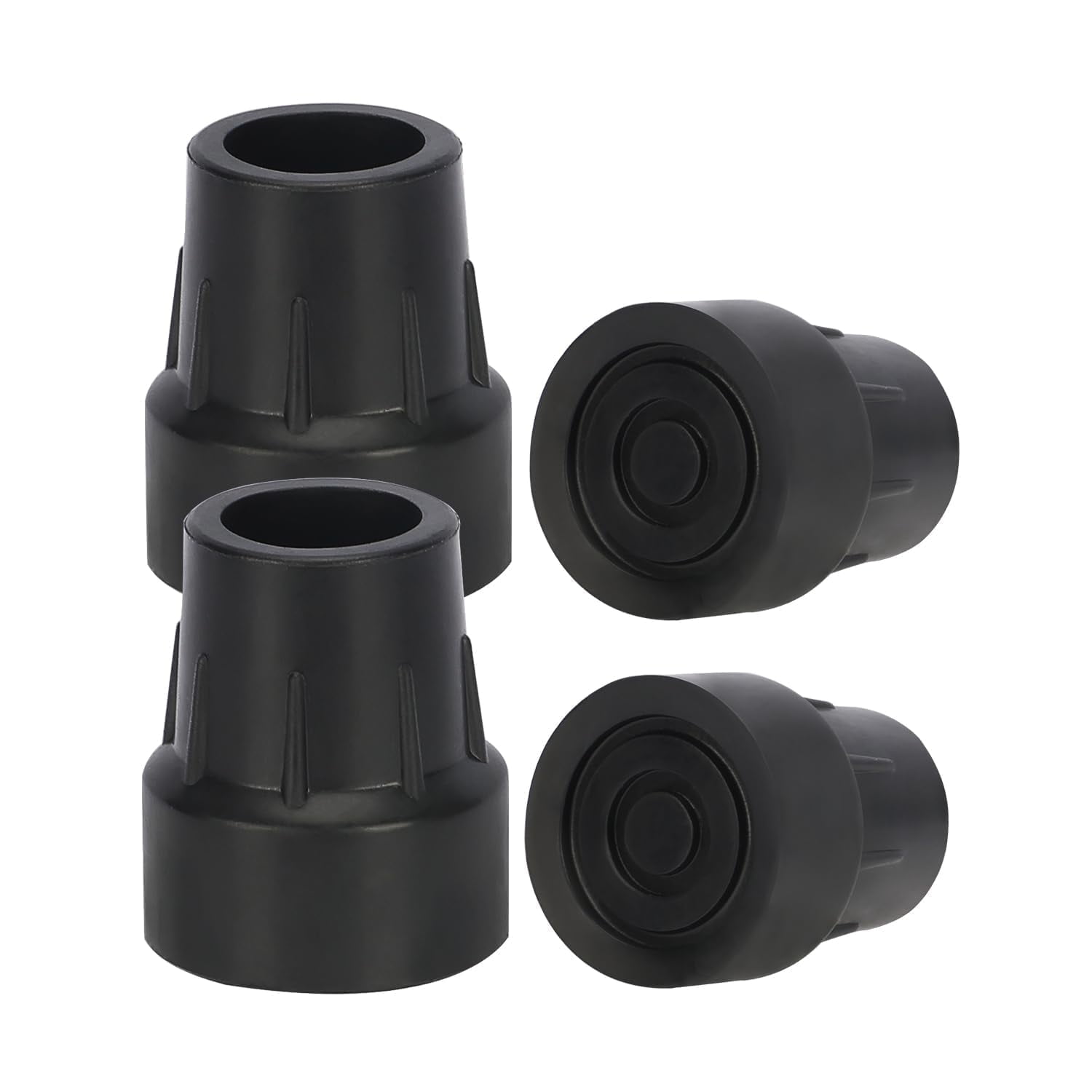 SupreGear Walking Cane Tips, 4-Pack Heavy Duty 1 inch Replacement ...