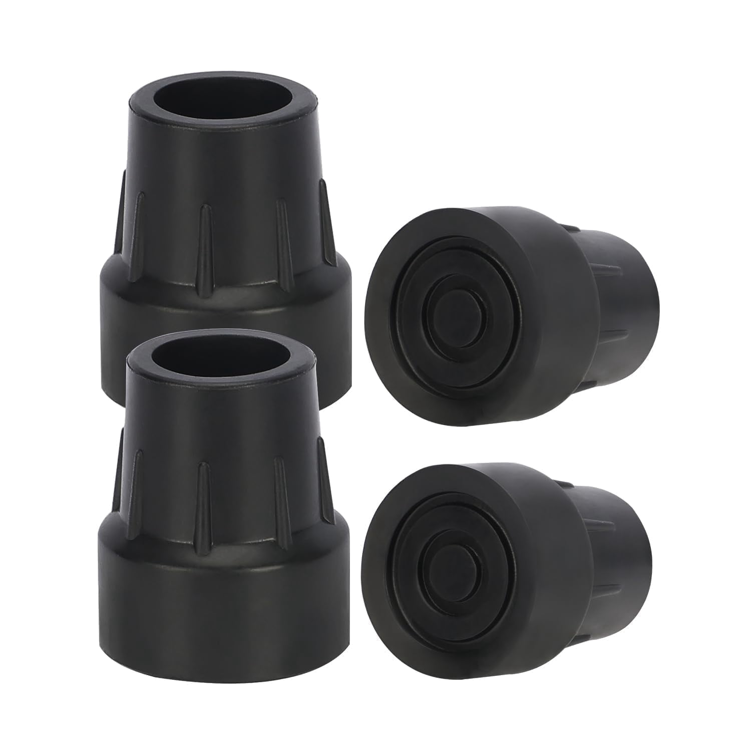 SupreGear Walking Cane Tips 1 inch, 4-Pack Heavy Duty Replacement ...