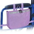 thumbnail image 1 of SupreGear Wheelchair Side Bag, Armrest Storage Organizer for Rollator, Walkers, Knee Scooters, Purple, 1 of 8