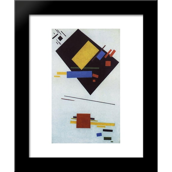 Suprematism 20x24 Framed Art Print by Malevich, Kazimir