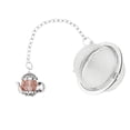 thumbnail image 1 of Supreme 18/8 Stainless Steel 2 Inch Mesh Tea Ball Infuser/Tea Interval Diffuser/Tea Strainer Infuser with Zinc Alloy and Crystal Glass Teapot Charm for Tea and Everyday Use, 1 of 3