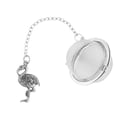 thumbnail image 1 of Supreme 18/8 Stainless Steel 2 Inch Mesh Tea Ball Infuser/Tea Interval Diffuser/Tea Strainer Infuser with Zinc Alloy Flamingo Charm for Tea and Everyday Use, 1 of 3