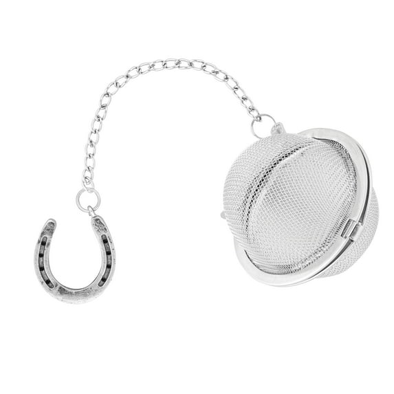 Supreme 18/8 Stainless Steel 2 Inch Mesh Tea Ball Infuser/Tea Interval Diffuser/Tea Strainer Infuser with Zinc Alloy Horseshoe Charm for Tea and Everyday Use