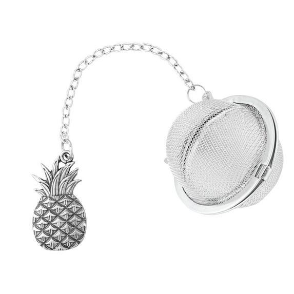 Supreme 18/8 Stainless Steel 2 Inch Mesh Tea Ball Infuser/Tea Interval Diffuser/Tea Strainer Infuser with Zinc Alloy Pineapple Charm for Tea and Everyday Use