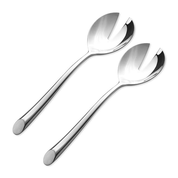 Supreme 2-Piece 9.5 Inch 18/8 Stainless Steel Salad Fork. Mirror Polished, Dishwasher Safe