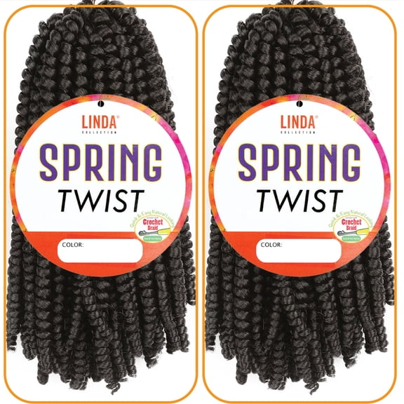 Supreme 2 pack 8" Spring Twist Hairstyles (1B)