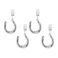thumbnail image 1 of Supreme 4-Piece Horseshoe Zinc Alloy Tablecloth Weights with Metal Table Clip, Ideal for Picnic, BBQ, Camping and Outdoor Party, 1 of 2