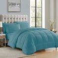 thumbnail image 1 of Supreme 5 Piece Bed-In-A-Bag All Season Solid Comforter & Sheet Set, Twin Extra-Long, Misty Blue, 1 of 5
