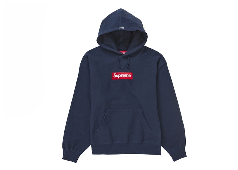 トップス supreme box logo hooded sweatshirt navy Supreme Men's Box Logo Hooded Sweatshirt (FW24) Navy, from