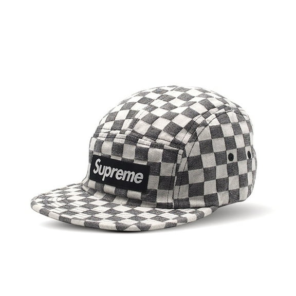 Supreme Checkerboard Camp Cap, from StockX