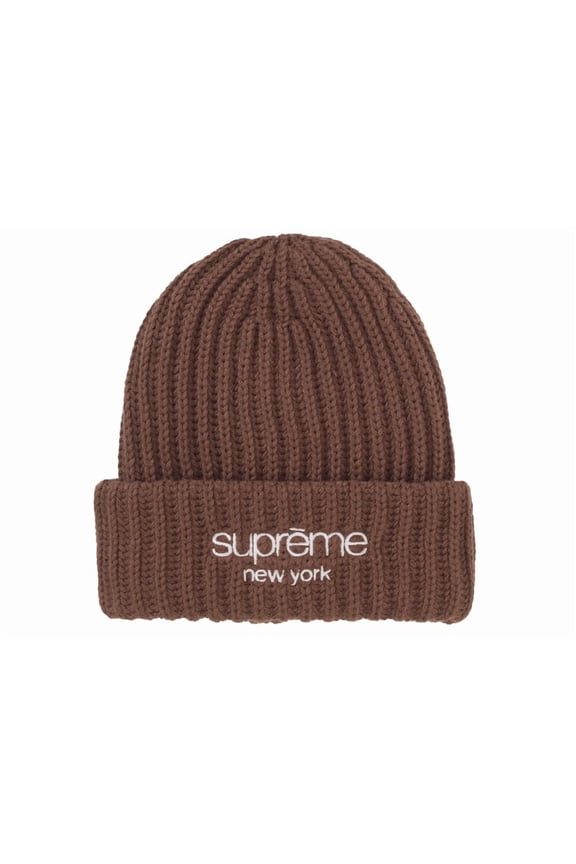 Chunky Rib Classic Logo Beanie, from StockX