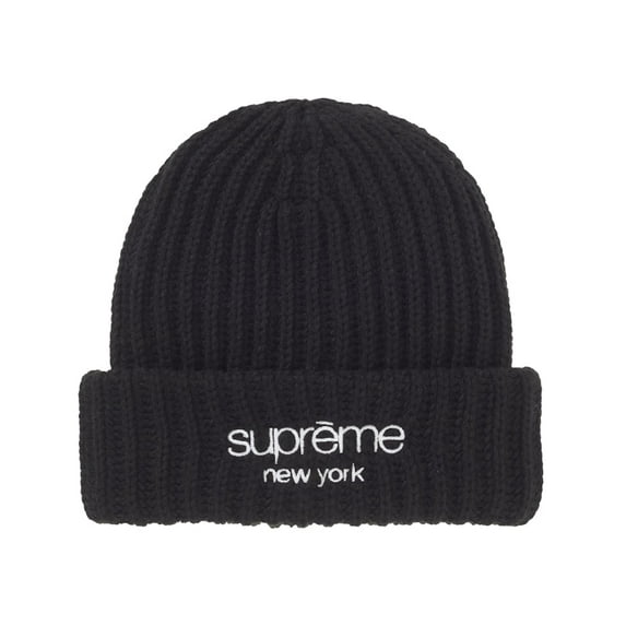 Supreme Chunky Rib Classic Logo Beanie, from StockX